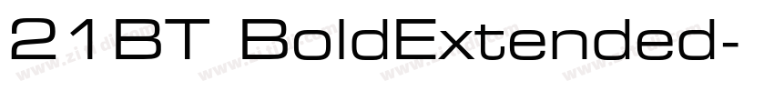 21BT BoldExtended字体转换